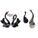陶瓷電鍍系列-y13919 新品目錄-陶瓷電鍍系列--黑銀天鵝擺飾(一對) 